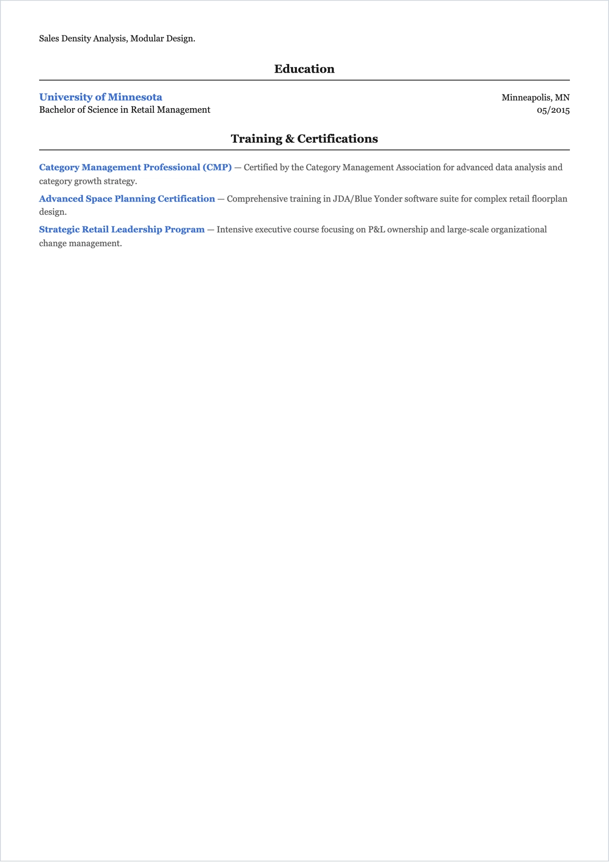 Free Site Format Merchandiser ATS Resume Template, AI Resume Builder