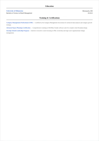 Free Site Format Merchandiser ATS Resume Template, AI Resume Builder