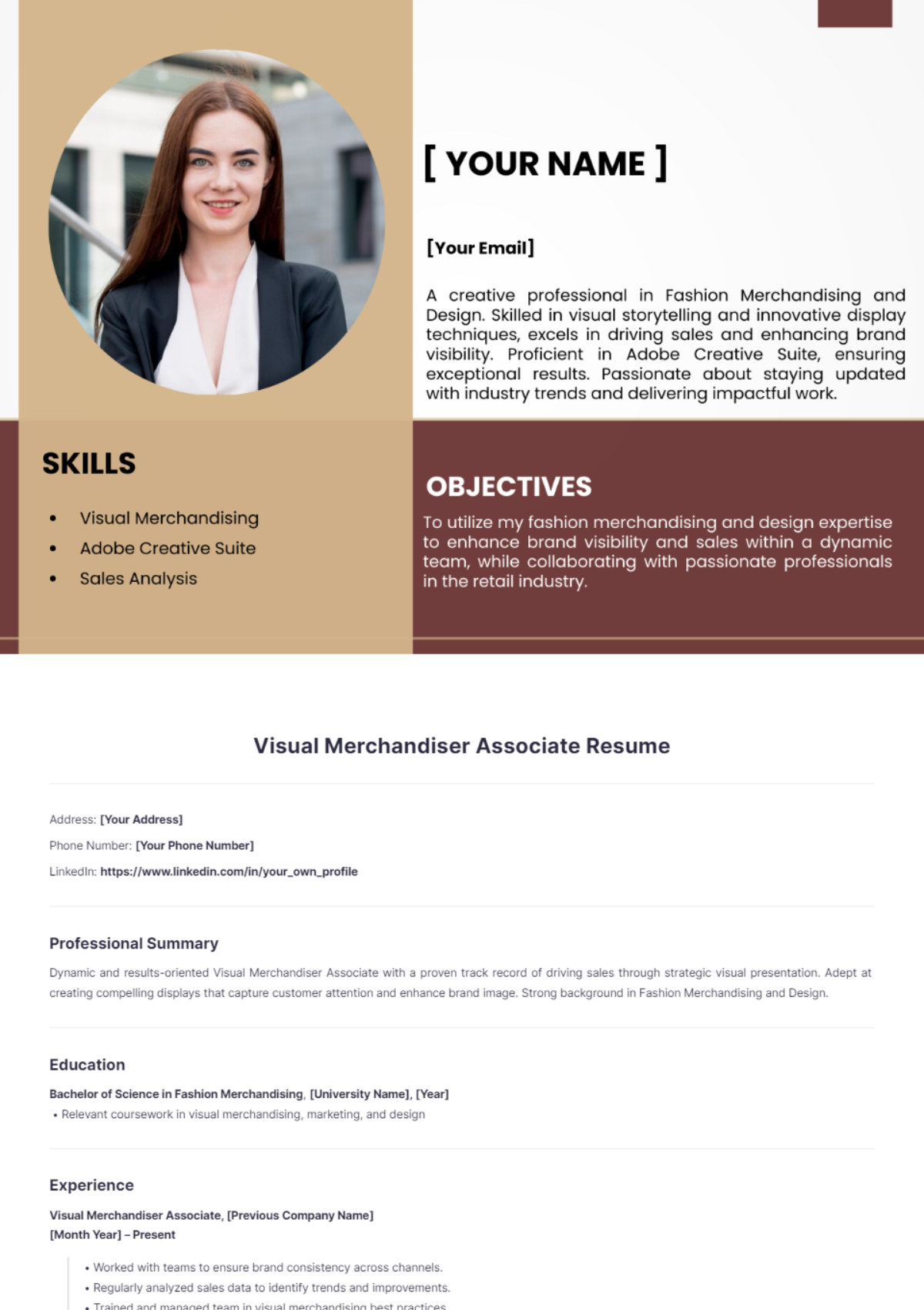 Visual Merchandiser Associate Resume - Edit Online & Download