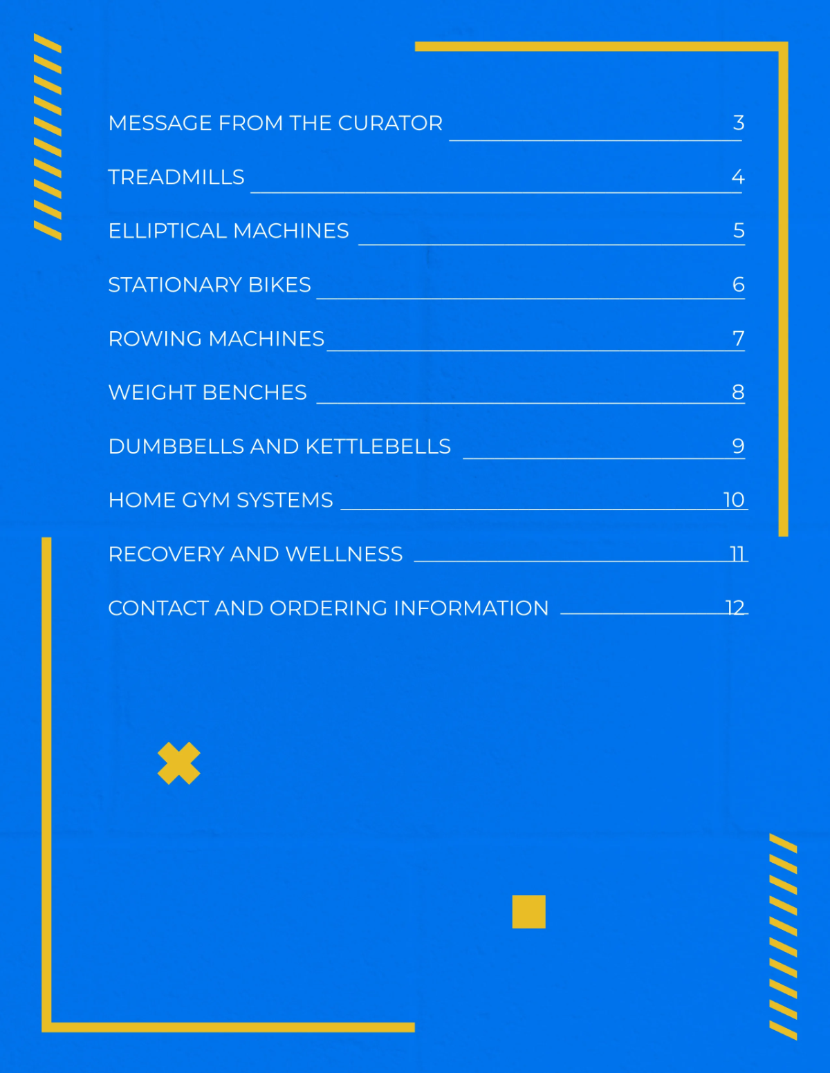 Free Fitness Equipment Catalog Template to Edit Online