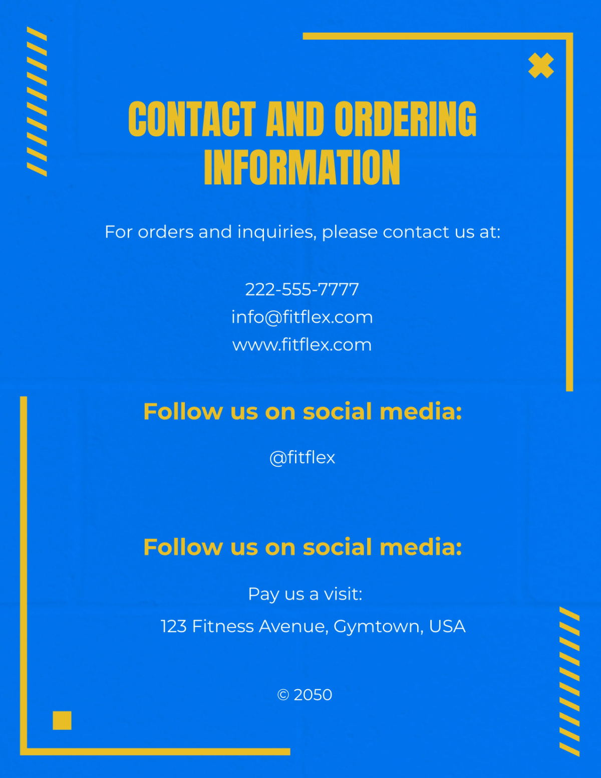 Free Fitness Equipment Catalog Template to Edit Online