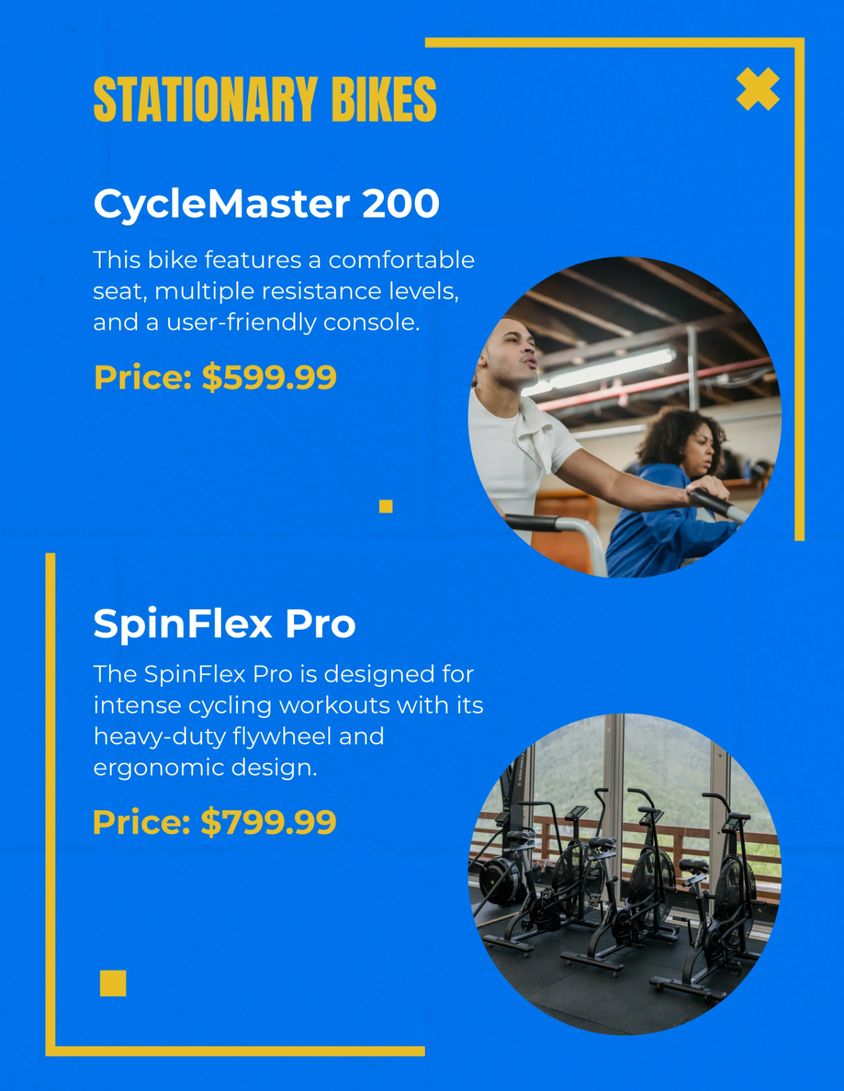 Free Fitness Equipment Catalog Template to Edit Online