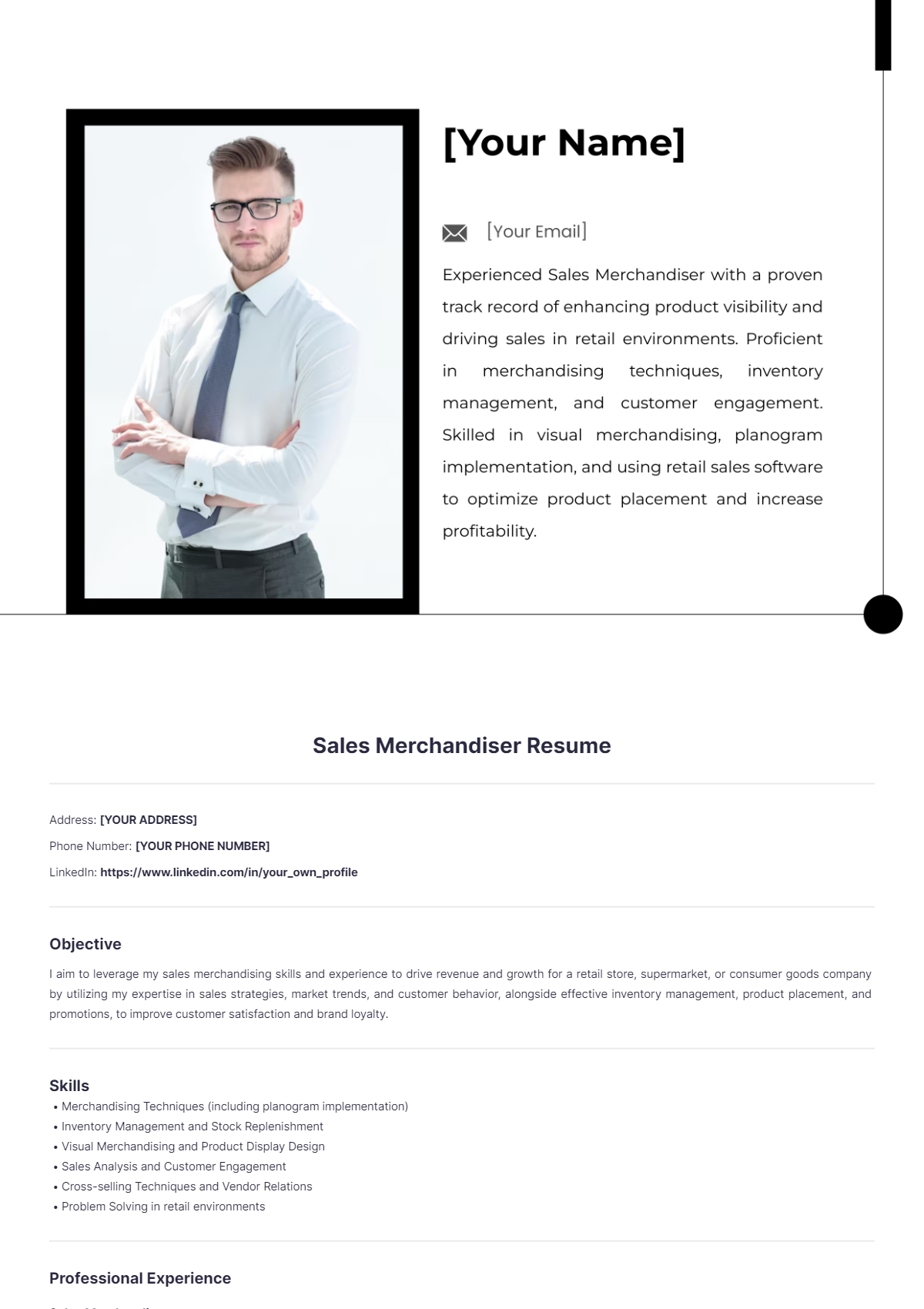 Sales Merchandiser Resume - Edit Online & Download