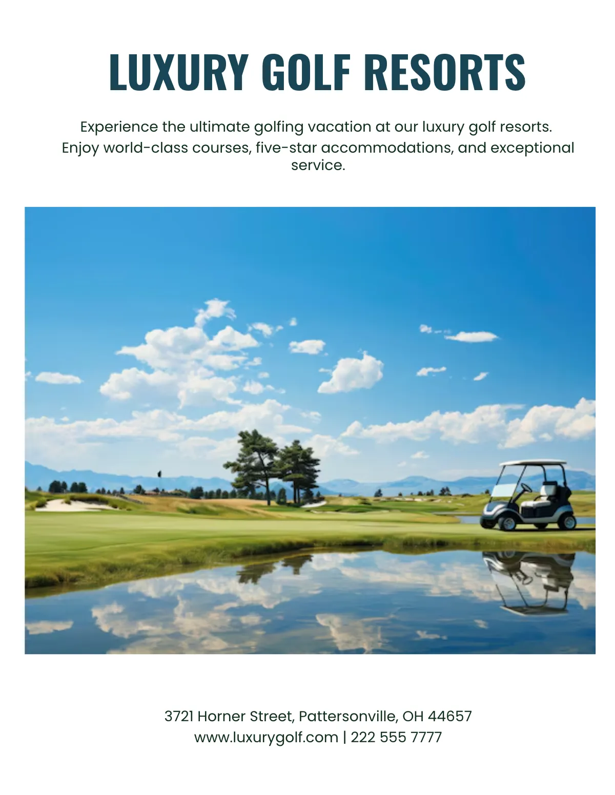 Free Golf Magazine Template to Edit Online