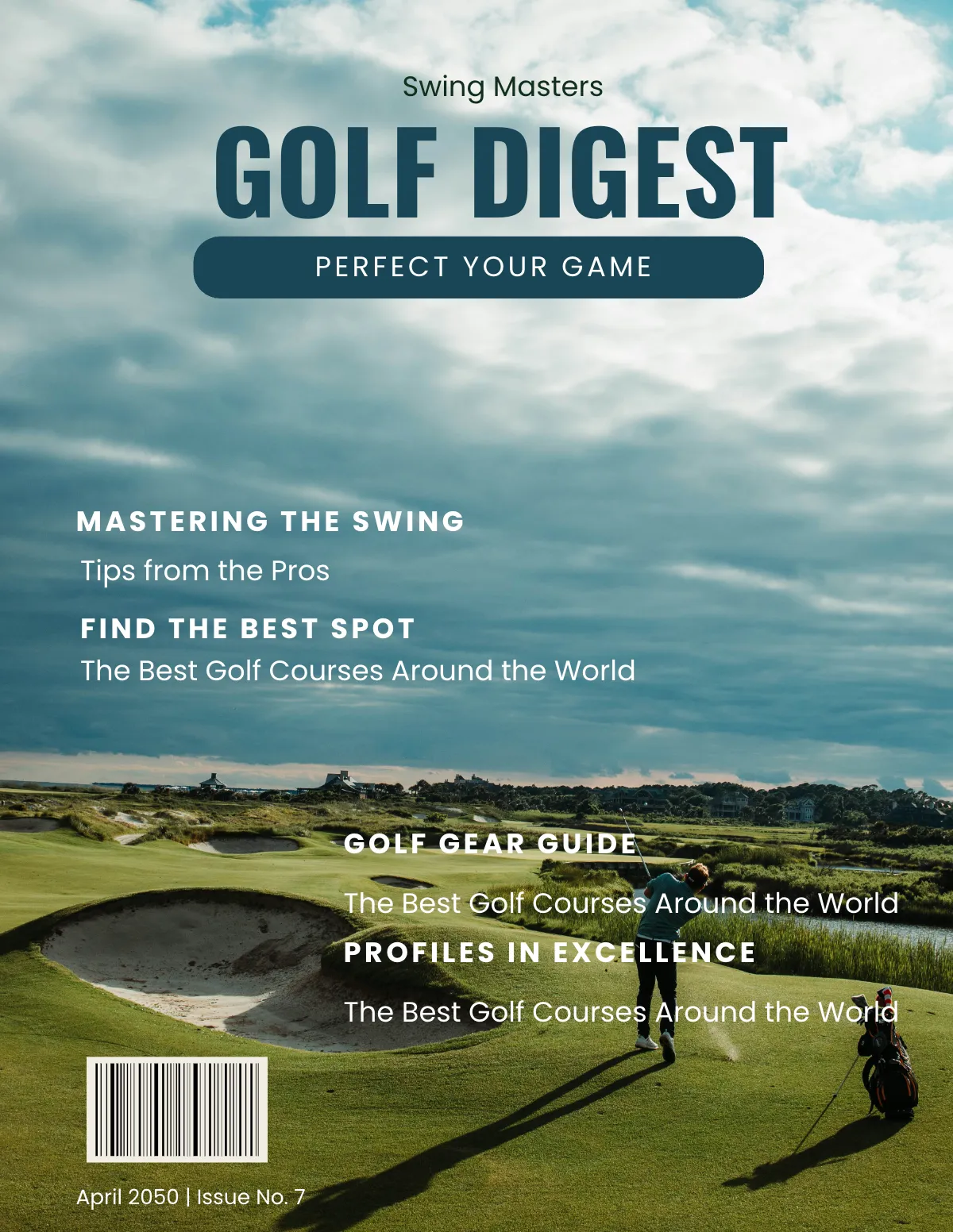 Free Golf Magazine Template To Edit Online