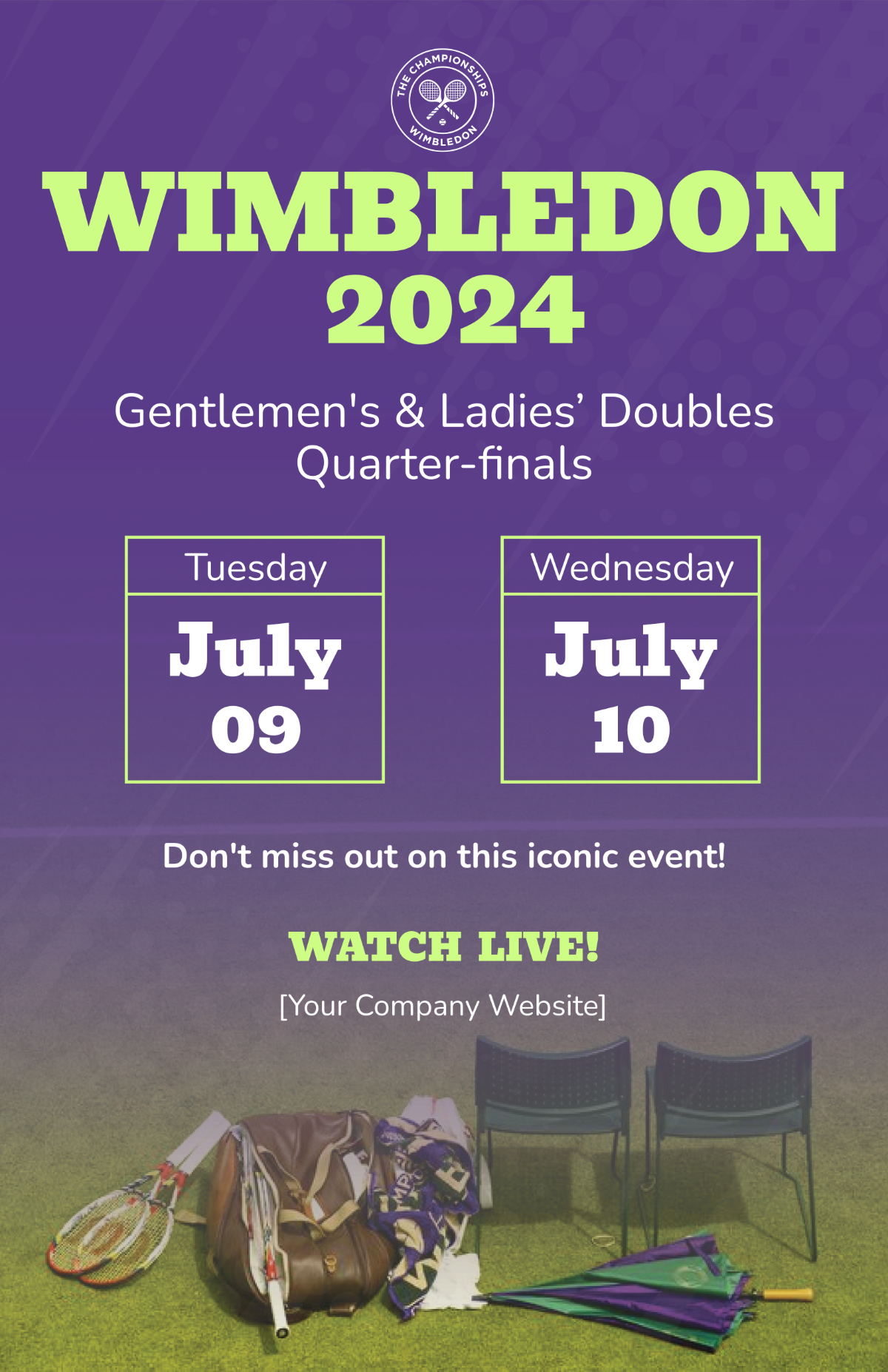 Wimbledon Gentlemen's and Ladies' Doubles Quarter-finals