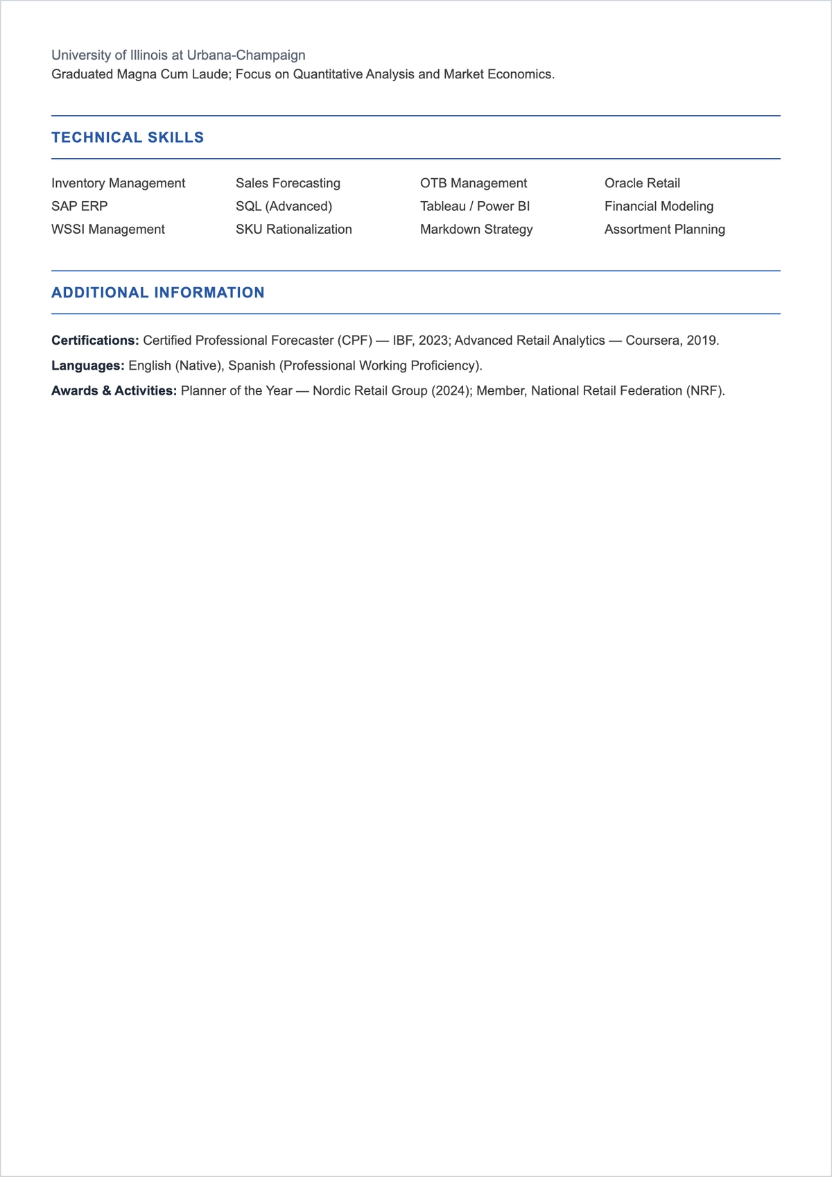 Free Merchandise Planner ATS Resume Template, AI Resume Builder
