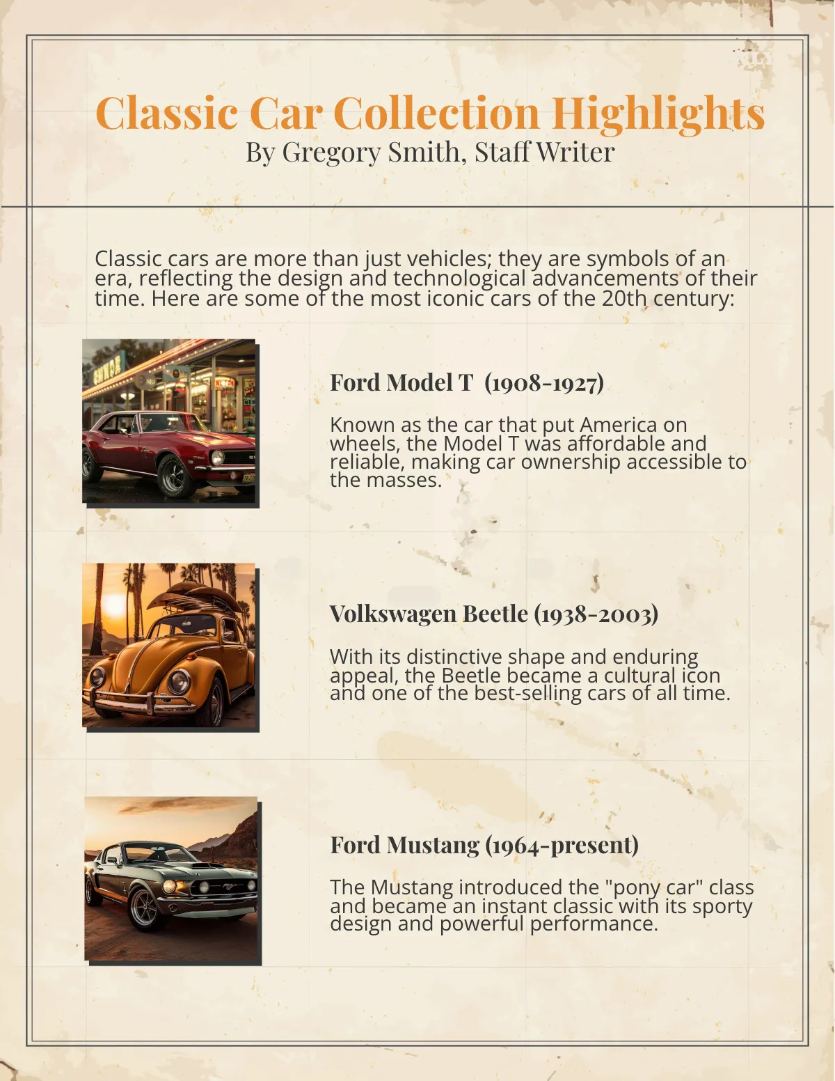 Free Retro Magazine Template to Edit Online