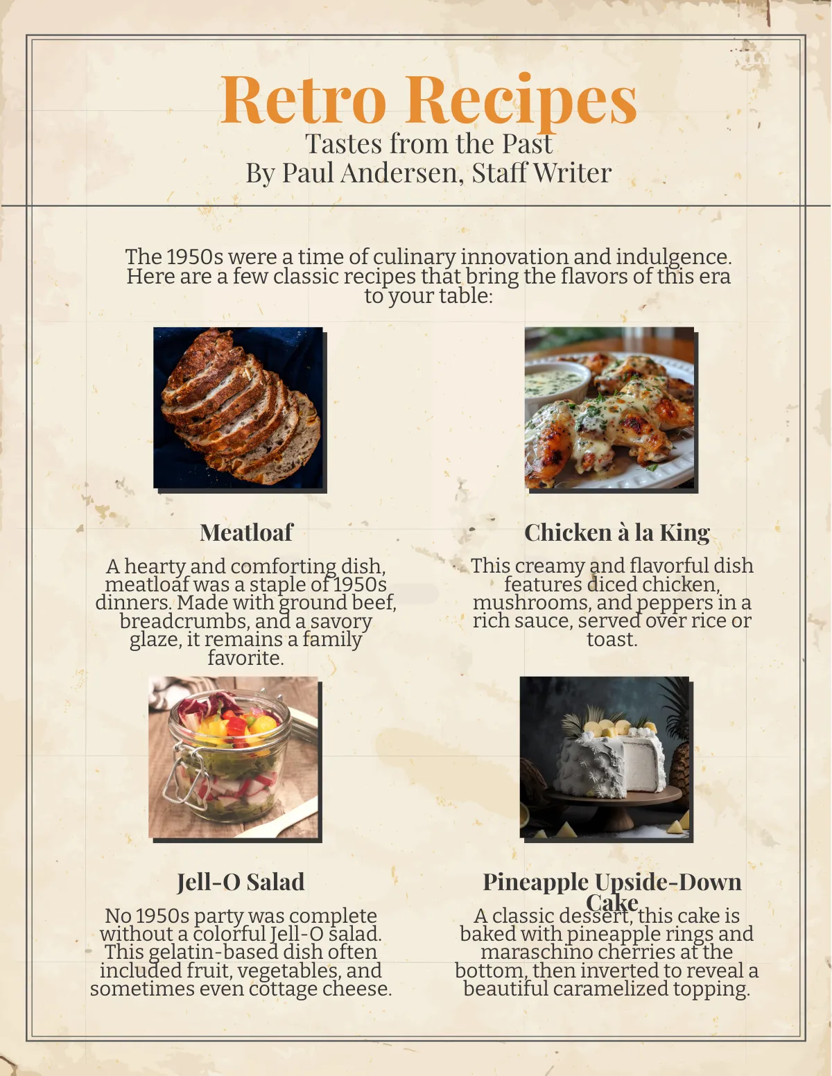 Free Retro Magazine Template to Edit Online