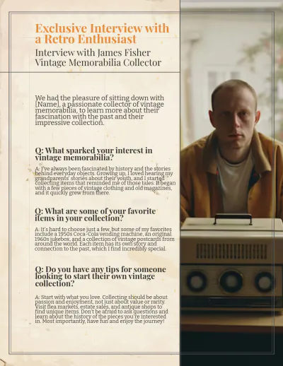 Free Retro Magazine to Edit Online