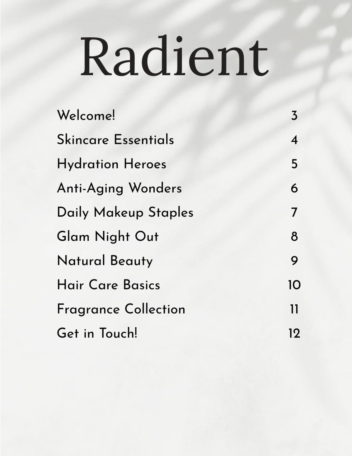 Free Beauty Products Catalog Template to Edit Online
