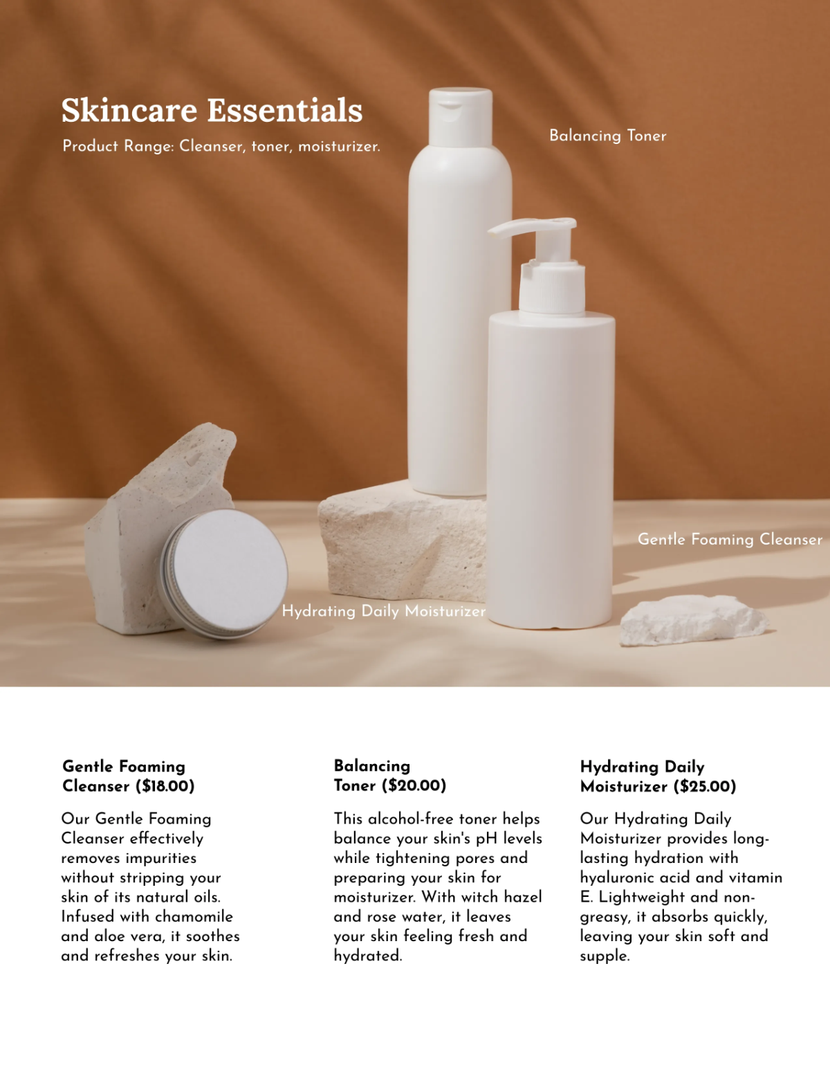 Free Beauty Products Catalog Template to Edit Online