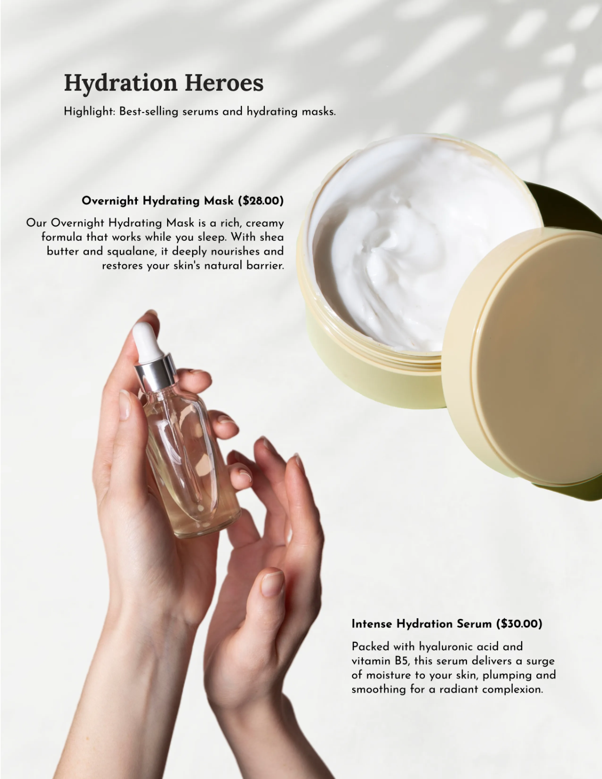 Free Beauty Products Catalog Template to Edit Online