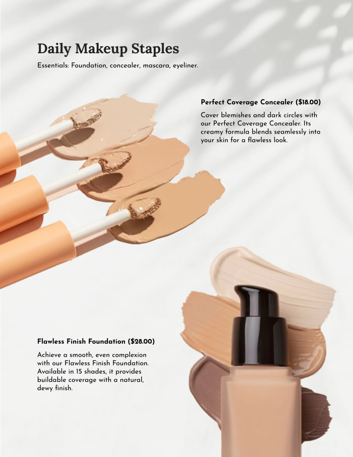 Free Beauty Products Catalog Template to Edit Online