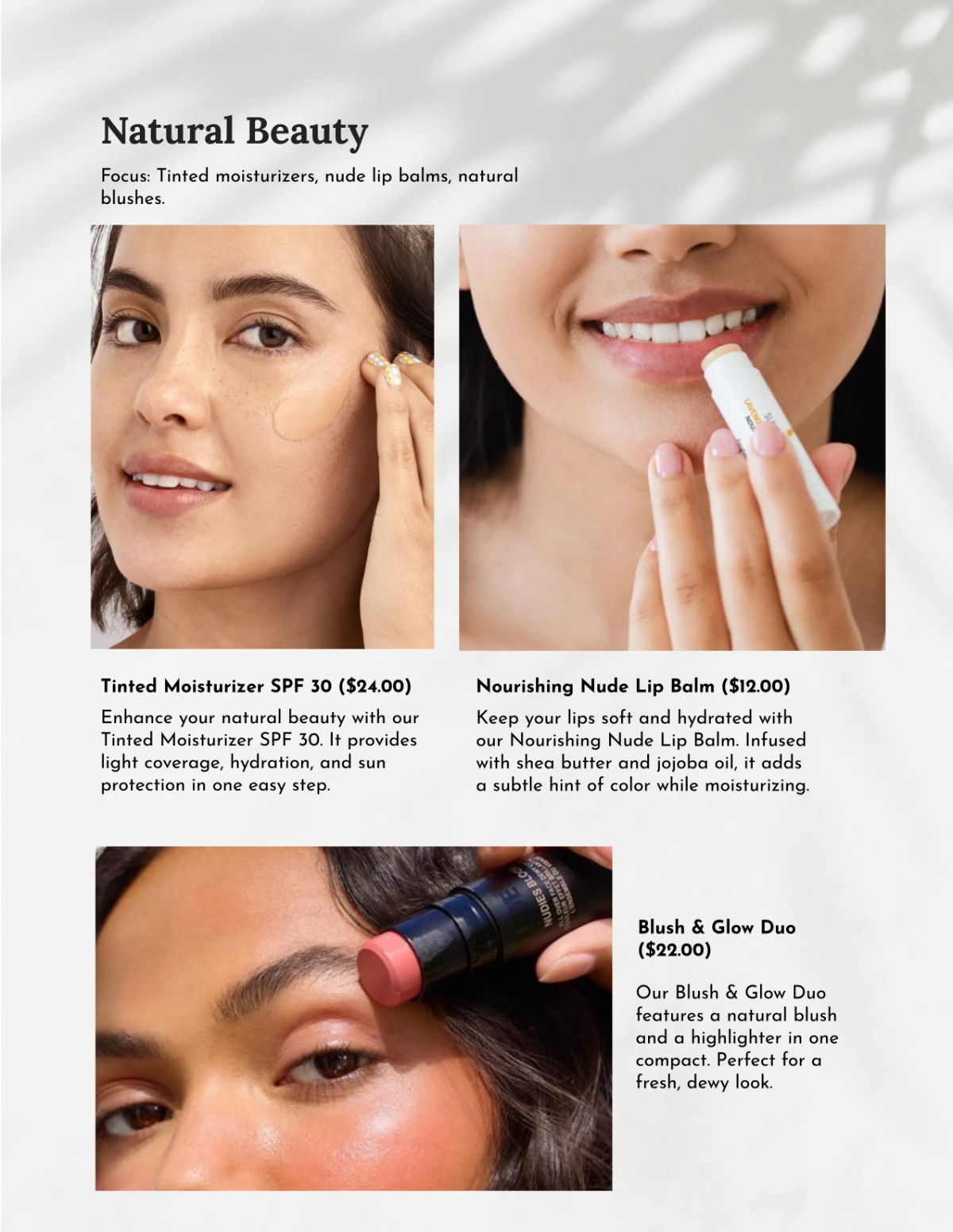 Free Beauty Products Catalog Template to Edit Online