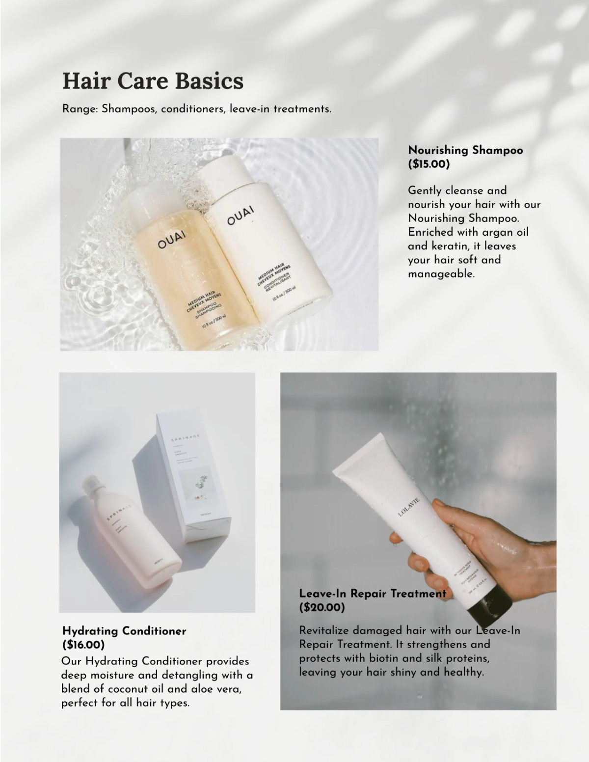 Free Beauty Products Catalog Template to Edit Online