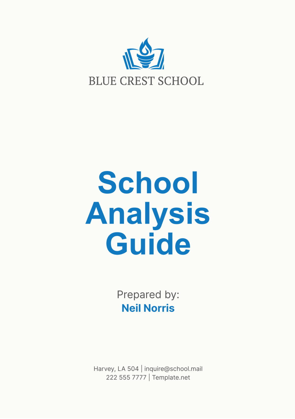 School Analysis Guide Template - Edit Online & Download