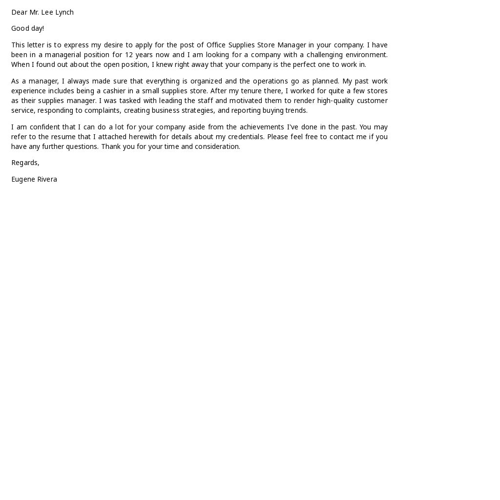 Office Supplies Store Manager Cover Letter Template.jpe