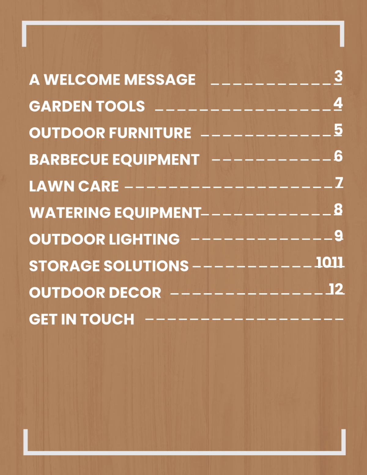 Free Outdoor Hardware Catalog Template to Edit Online