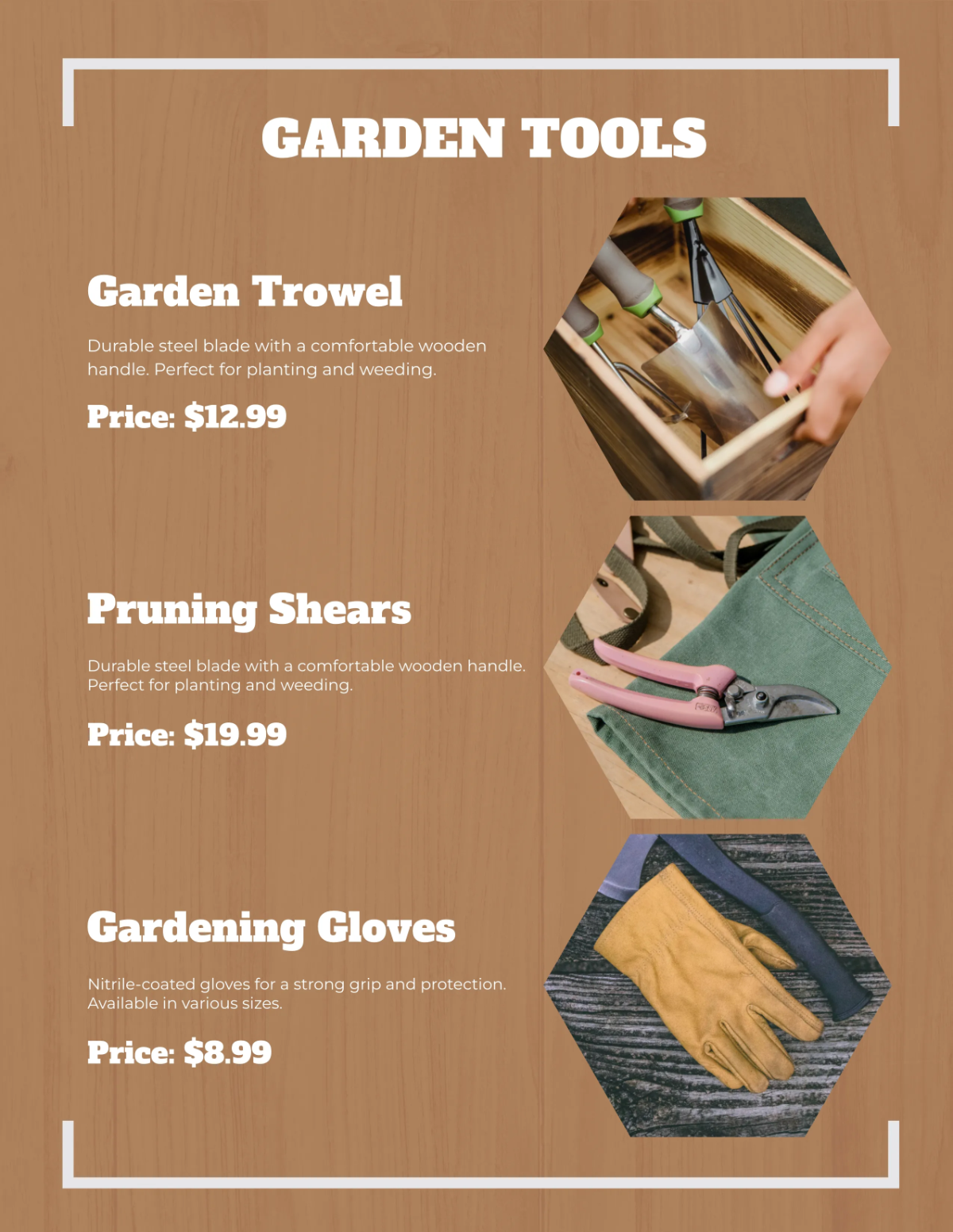 Free Outdoor Hardware Catalog Template to Edit Online