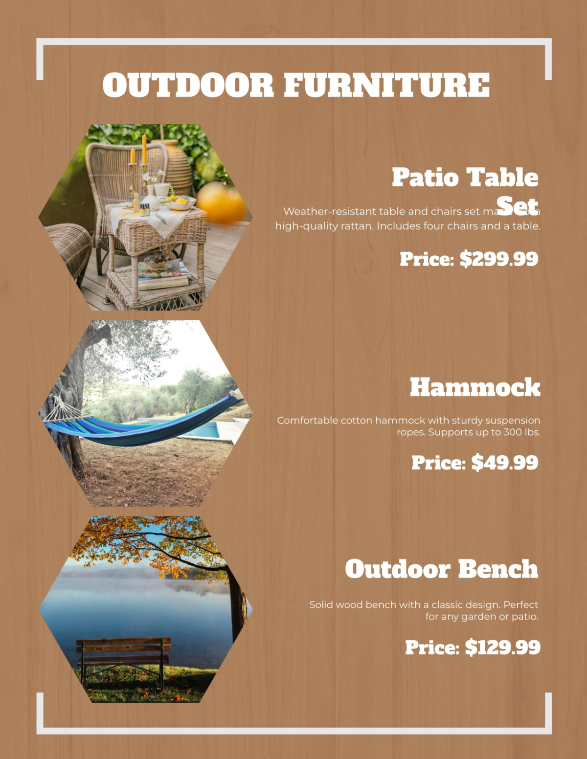 Free Outdoor Hardware Catalog Template to Edit Online