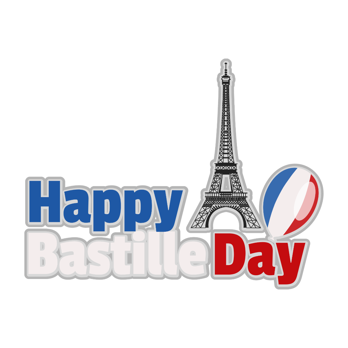 Bastille Day Sticker