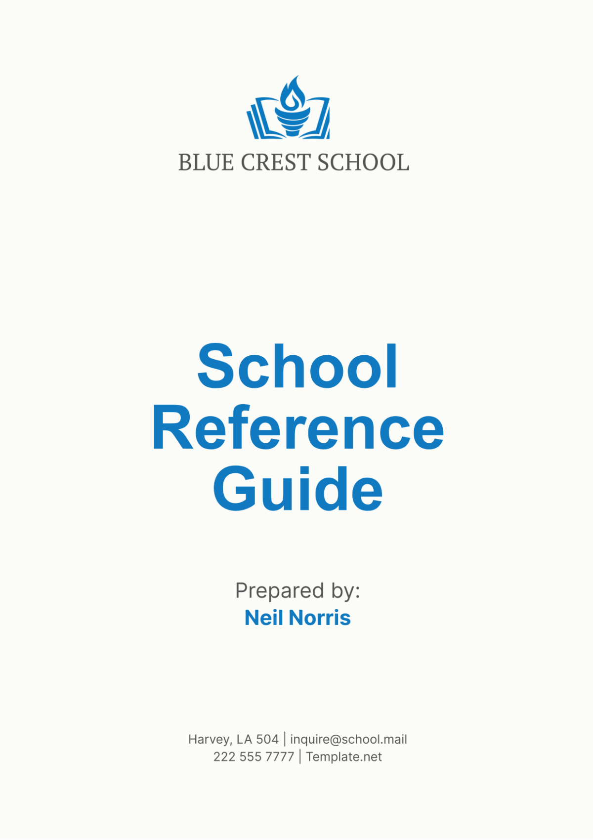 School Reference Guide Template - Edit Online & Download