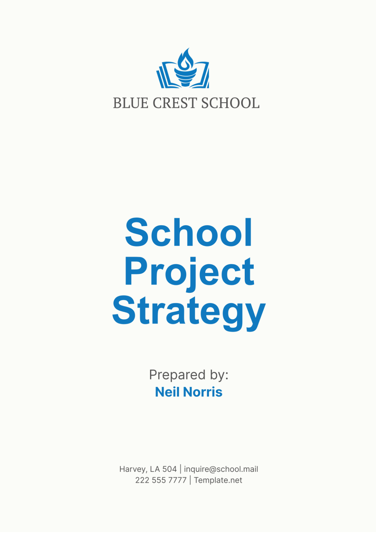 School Project Strategy Template - Edit Online & Download