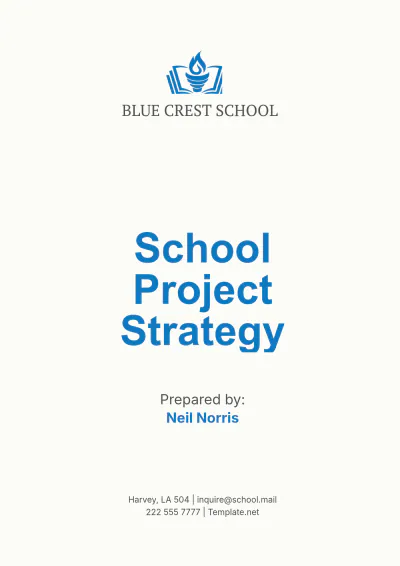 Free School Project Strategy Template to Edit Online