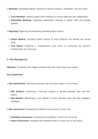 Free School Project Strategy Template to Edit Online