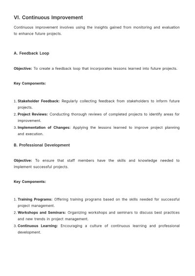 Free School Project Strategy Template to Edit Online