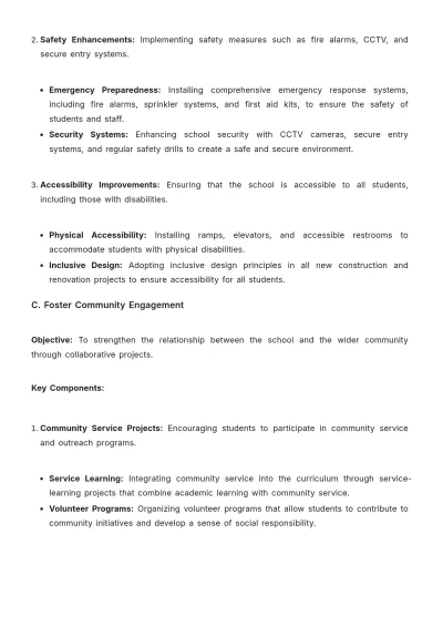 Free School Project Strategy Template to Edit Online