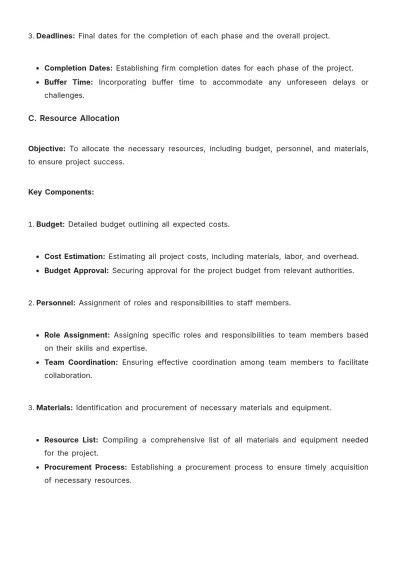 Free School Project Strategy Template to Edit Online