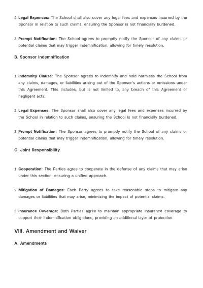 Free School Sponsorship Contract Template to Edit Online