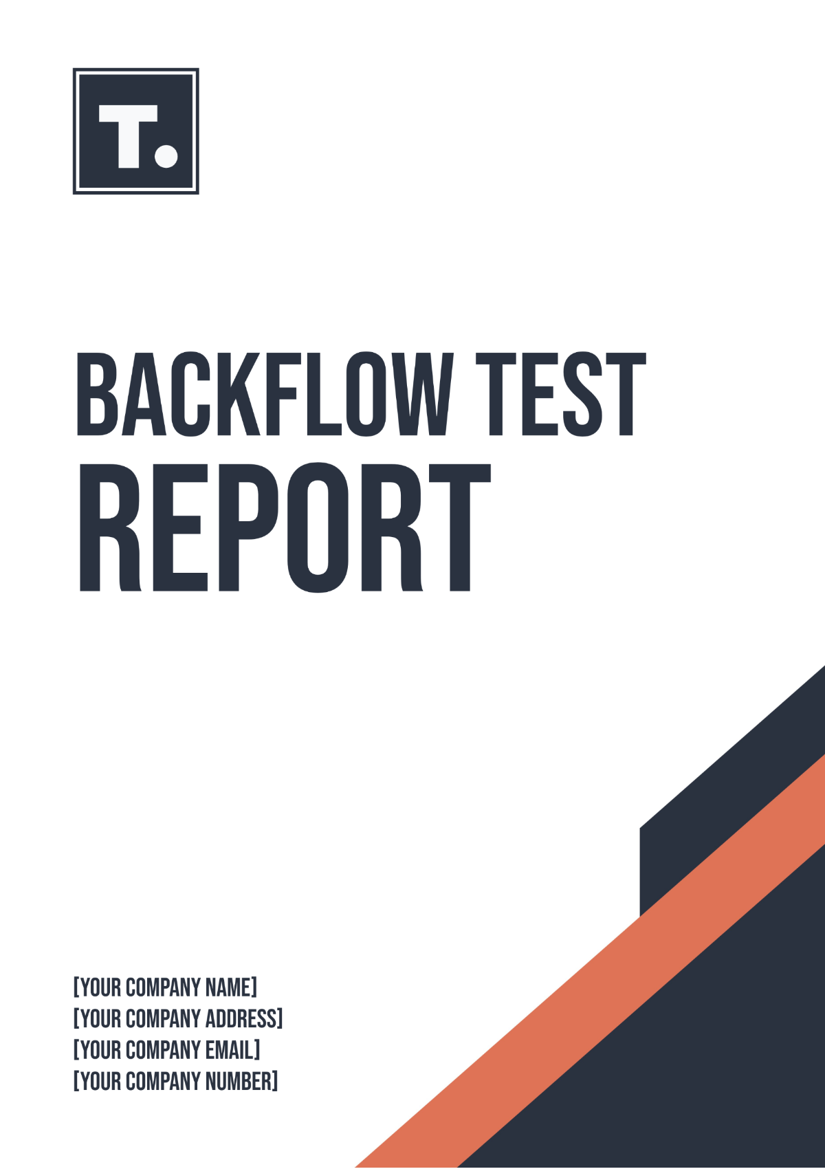 Free Backflow Test Report Template to Edit Online