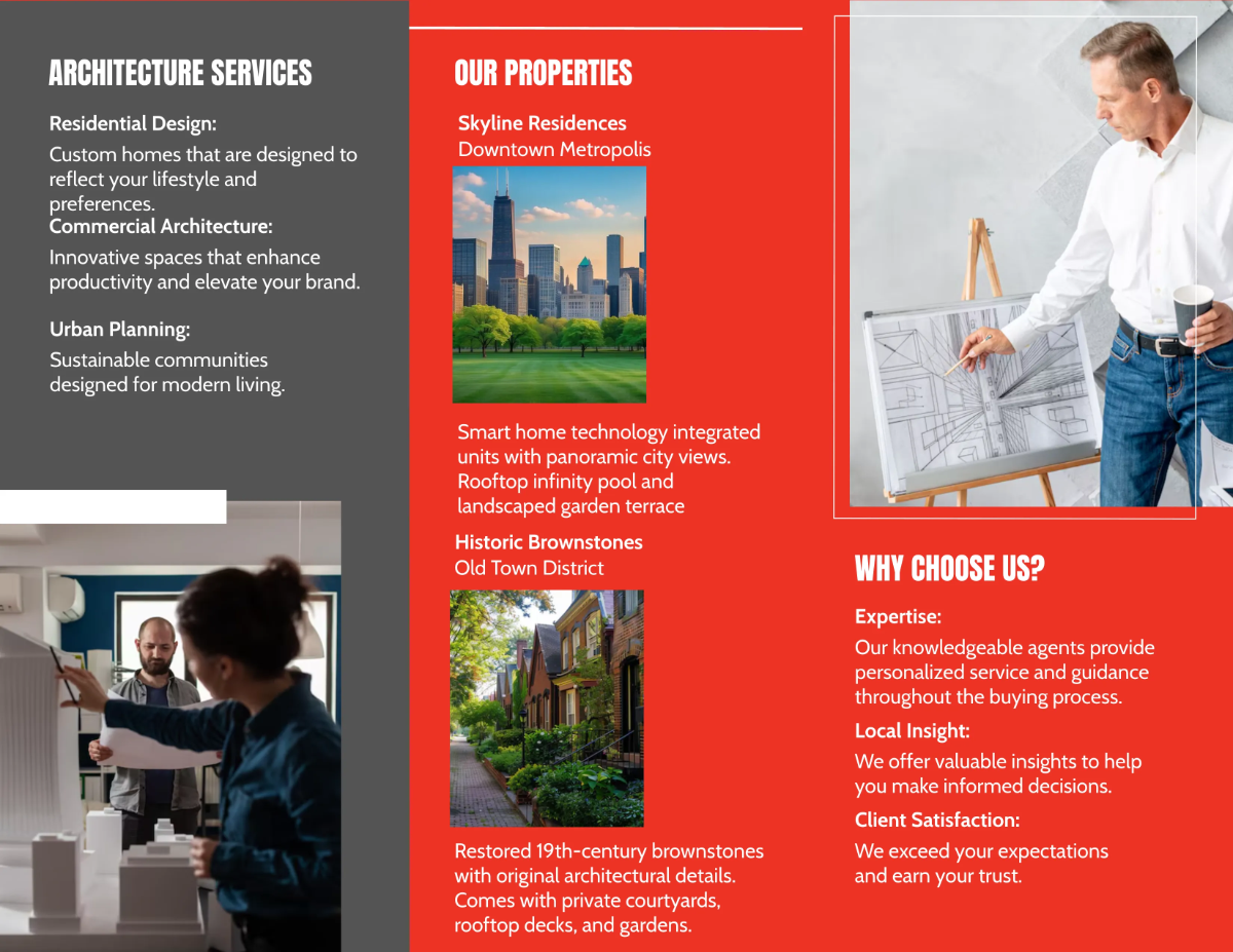 Free Architecture Real Estate Brochure Template to Edit Online