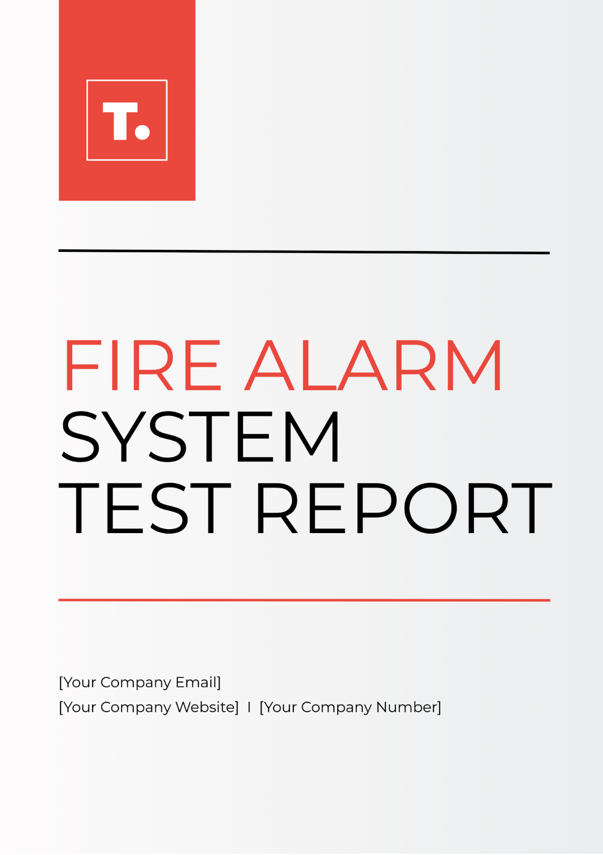 Fire Alarm System Test Report Template - Edit Online & Download