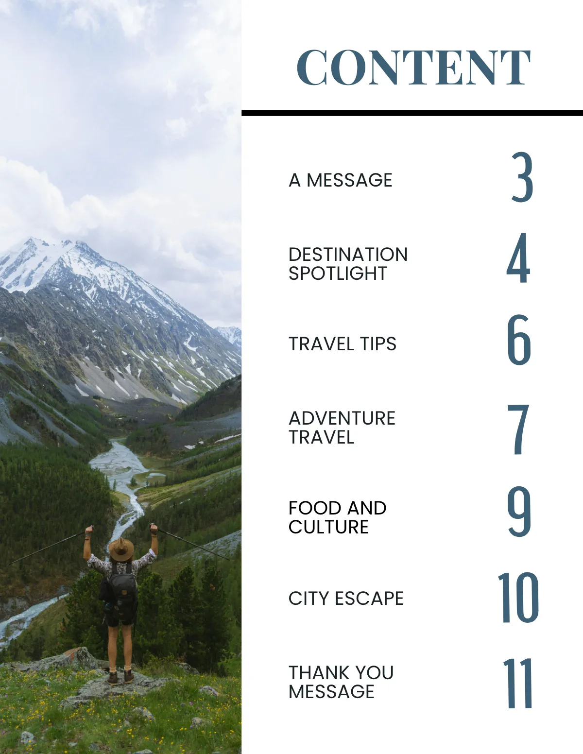 Free Travel Destination Magazine Template to Edit Online