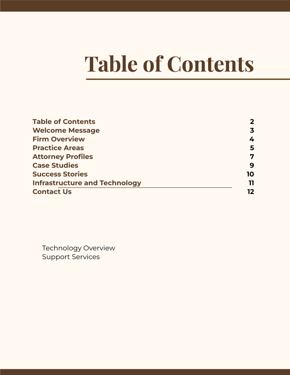 Free Law Firm Business Catalog Template to Edit Online