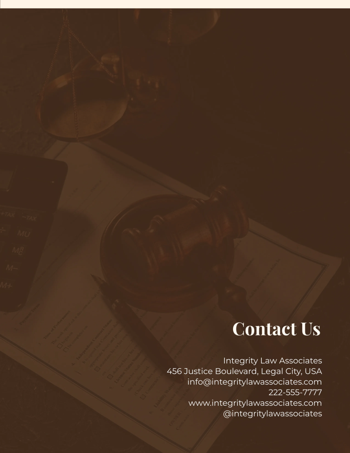 Free Law Firm Business Catalog Template to Edit Online
