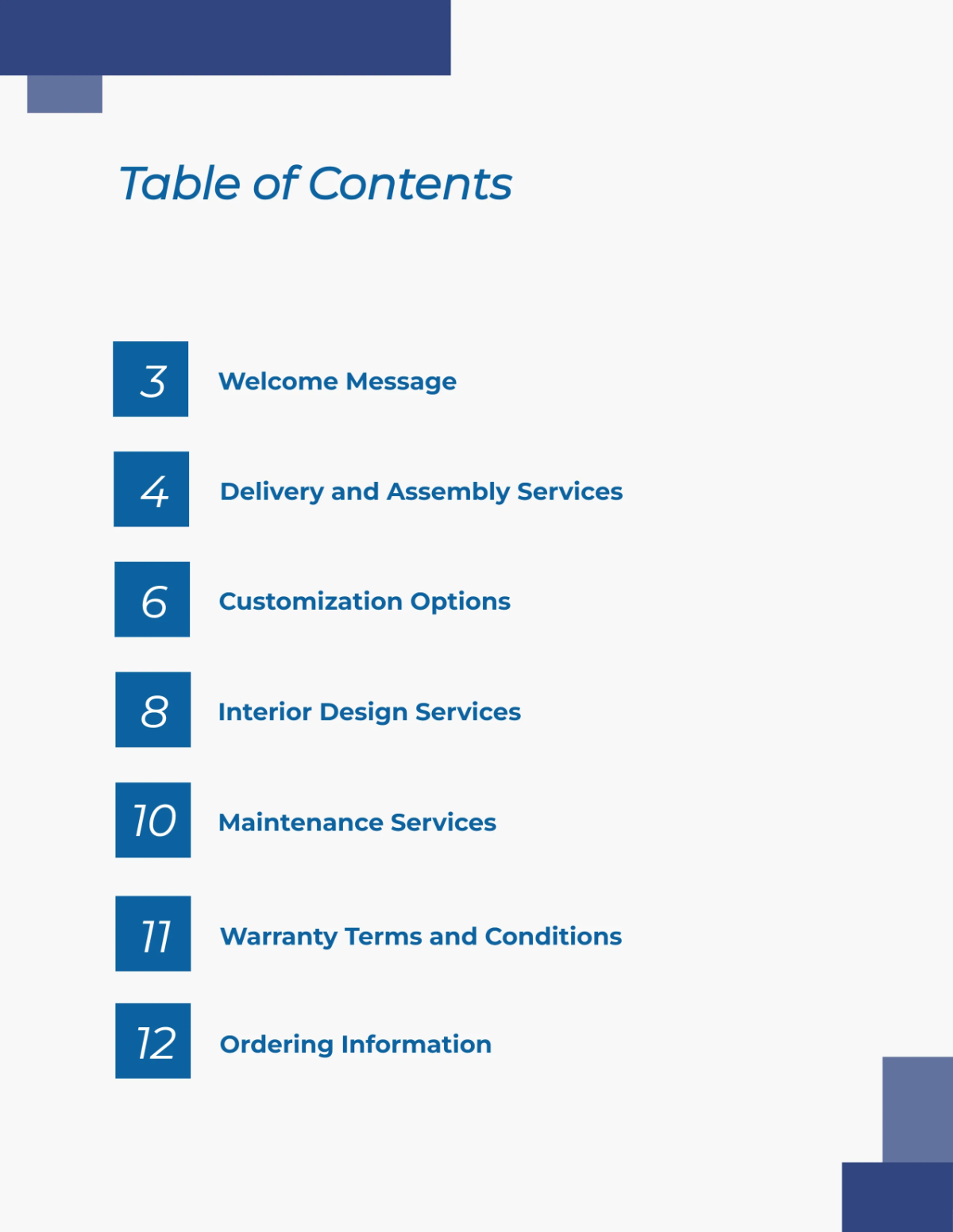 Free Furniture Service Catalog Template to Edit Online Free Furniture Service Catalog Template to Edit Online