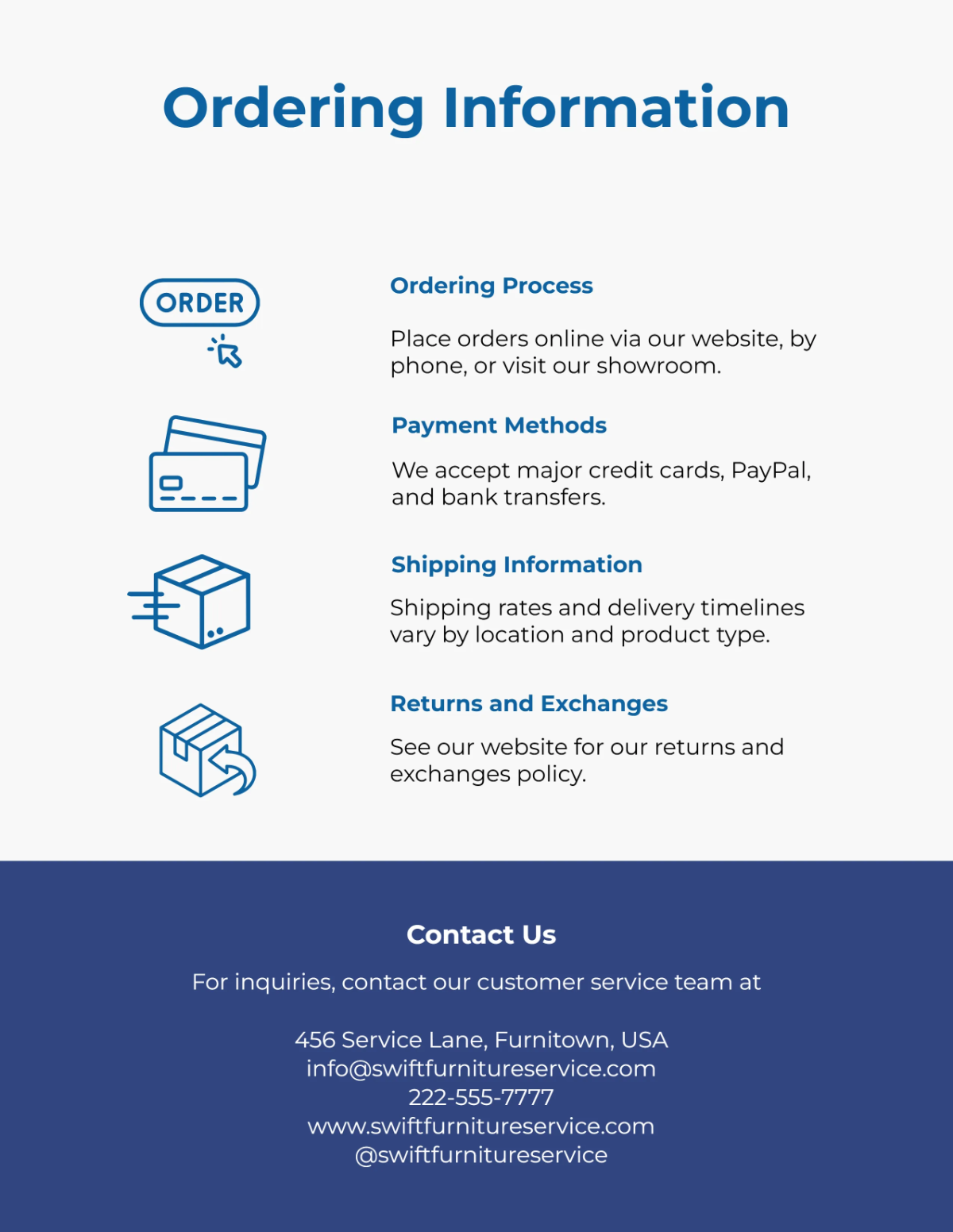 Free Furniture Service Catalog Template to Edit Online Free Furniture Service Catalog Template to Edit Online