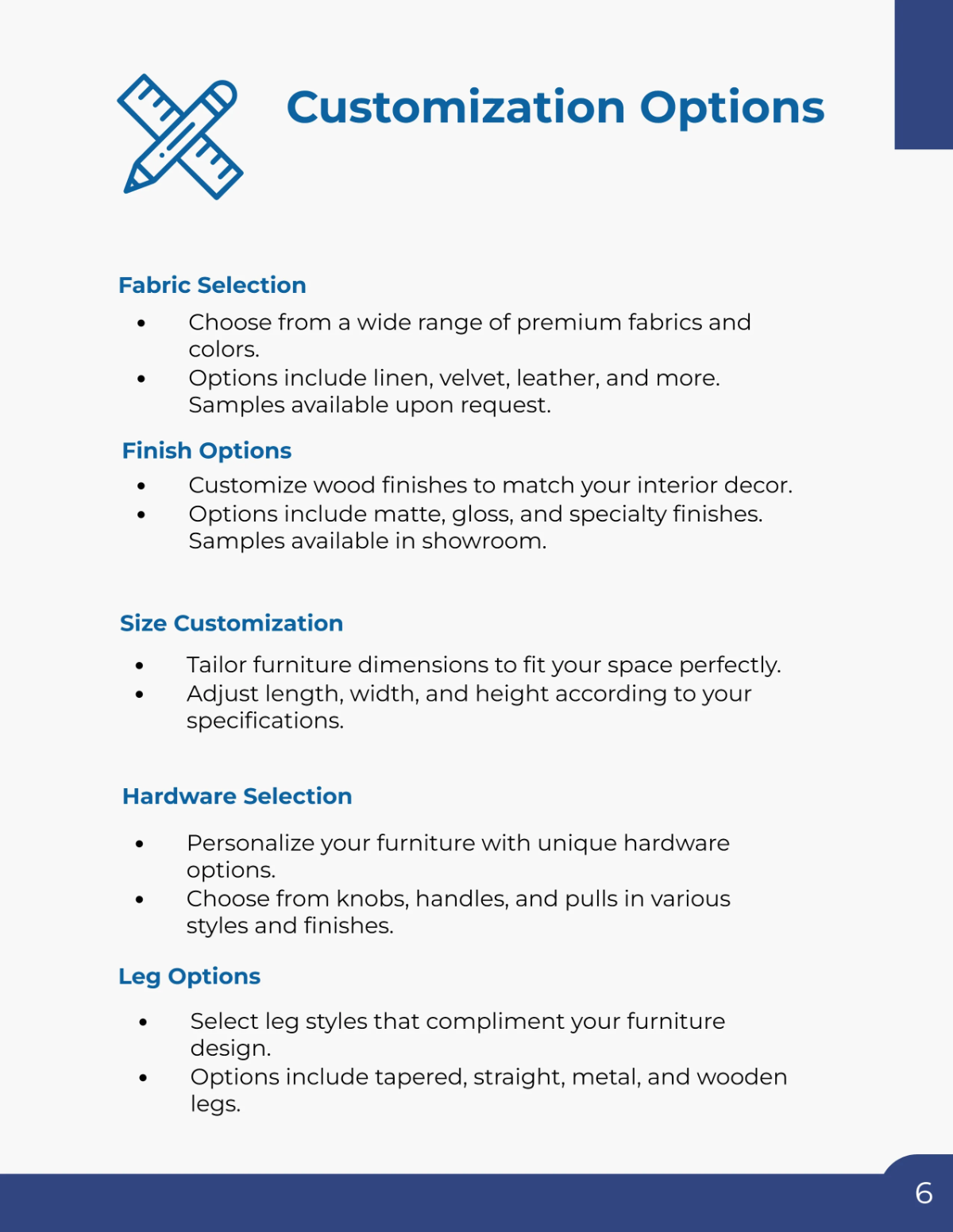 Free Furniture Service Catalog Template to Edit Online Free Furniture Service Catalog Template to Edit Online