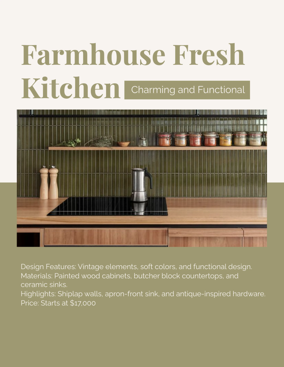 Free Kitchen Catalog Template to Edit Online