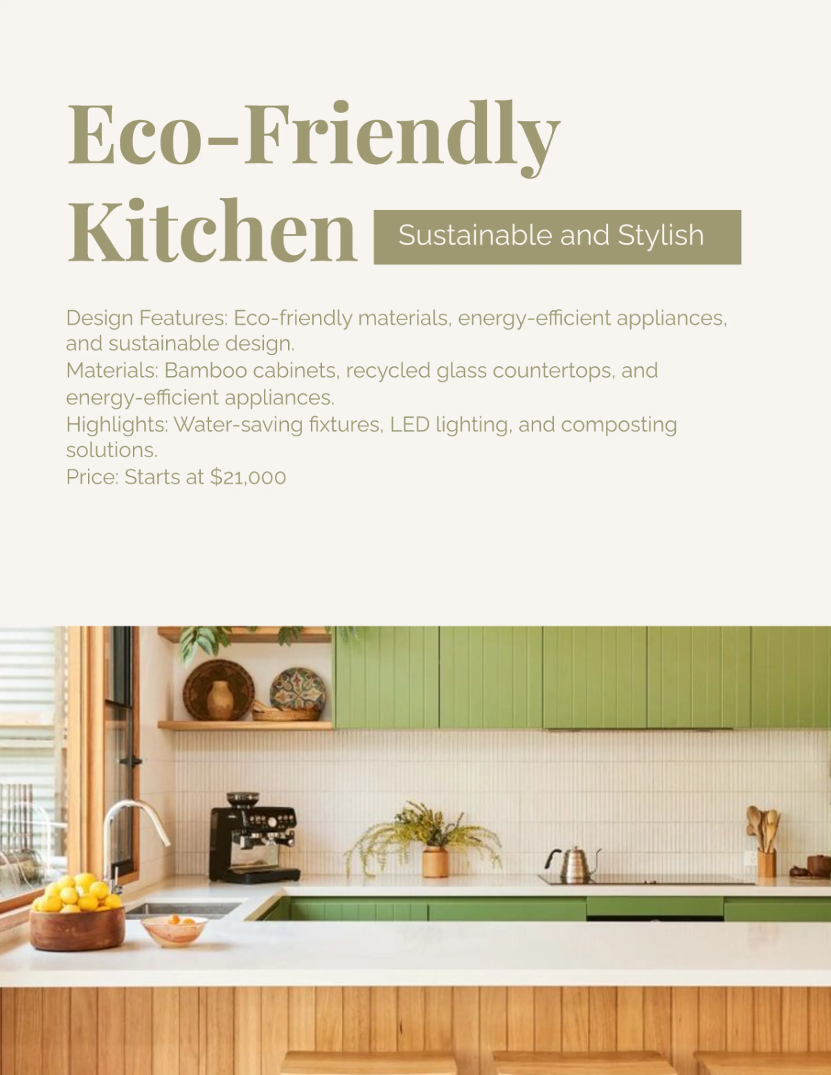 Free Kitchen Catalog Template to Edit Online
