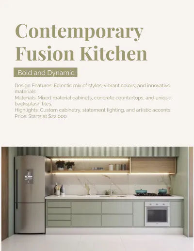 Free Kitchen Catalog Template to Edit Online