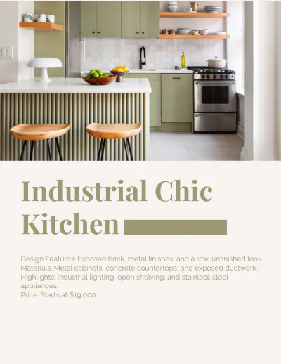 Free Kitchen Catalog Template to Edit Online