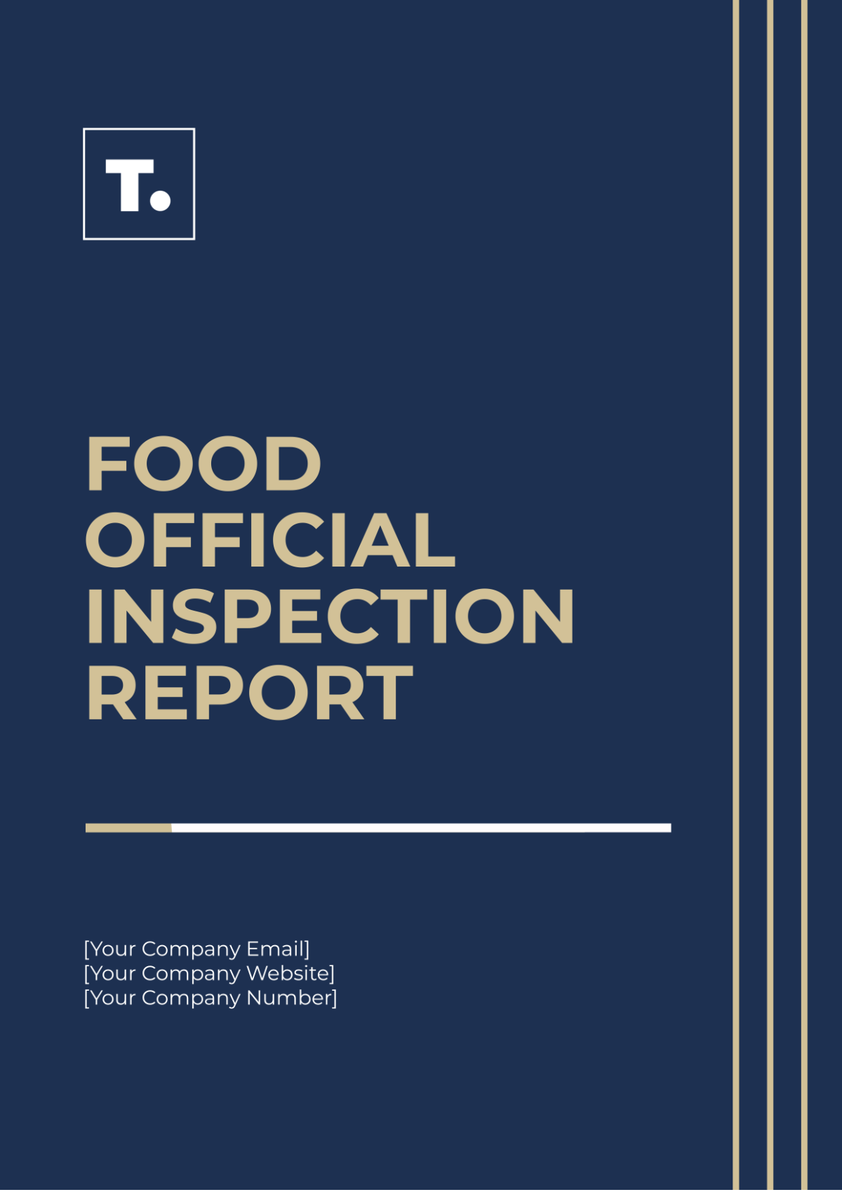 Food Official Inspection Report Template - Edit Online & Download