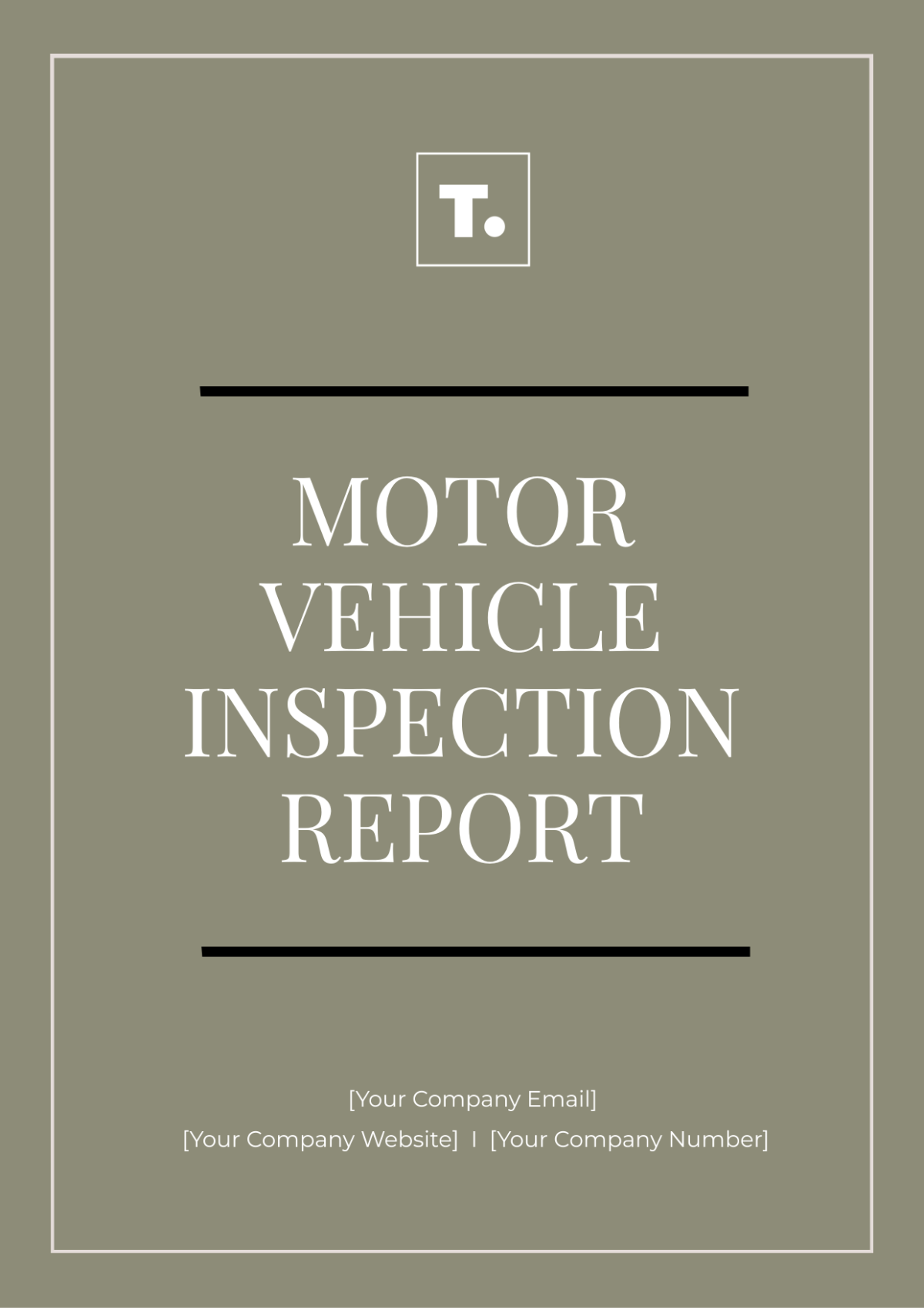 Motor Vehicle Inspection Report Template - Edit Online & Download