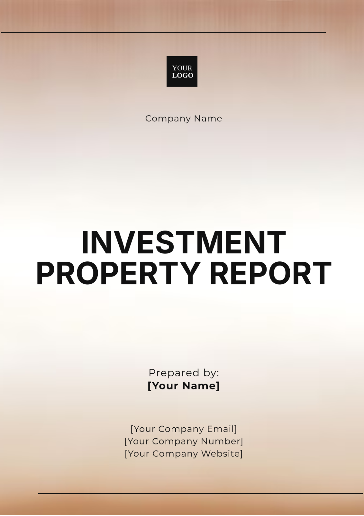 Investment Property Report Template - Edit Online & Download